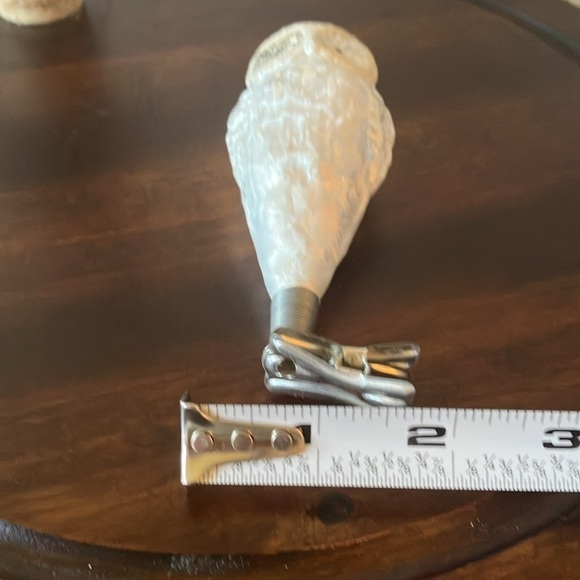 Vintage: Snowy White Owl-Clip On Glass-Ornament - Picture 11 of 16